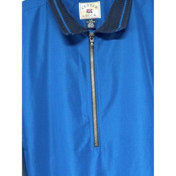 Vintage Cutter & Buck Men's Large 1/4 Zip Windbreaker Clima Guard Hong Kong - Picture 2 of 9